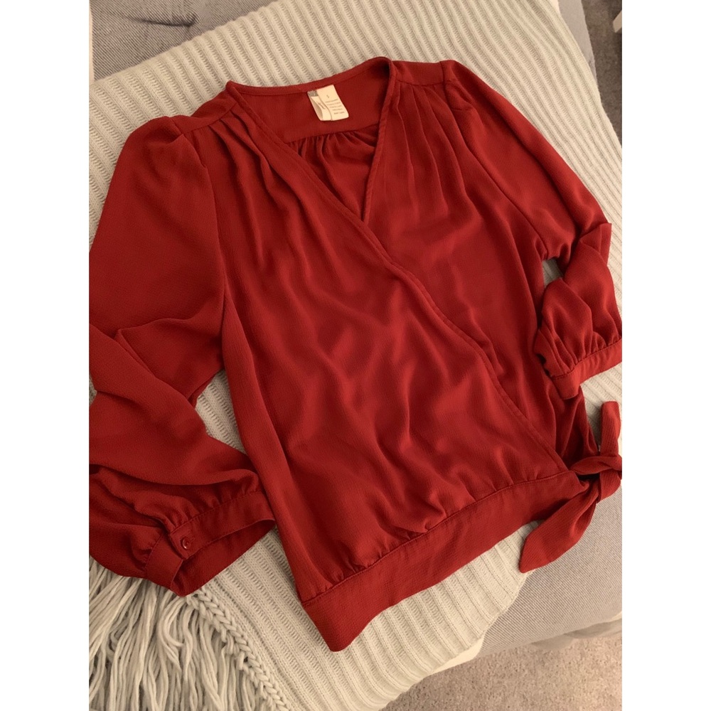 Dark Burnt Orange Blouse